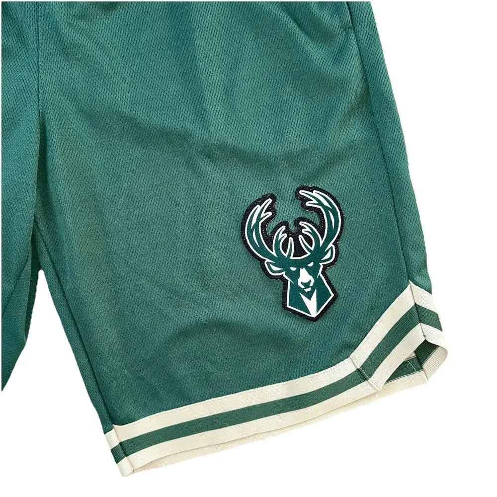 NBA Milwaukee Bucks Ultra Game Shorts #34 Antetokounmpo Men's Size Small Green